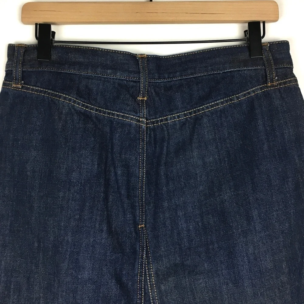 GAP Vintage Y2K Denim Jean Skirt Flare Western Rodeo Cowgirl 100% Cotton Size 6